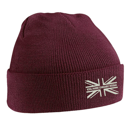 Royal Marine Commando Veteran Union Jack Beanie Hat