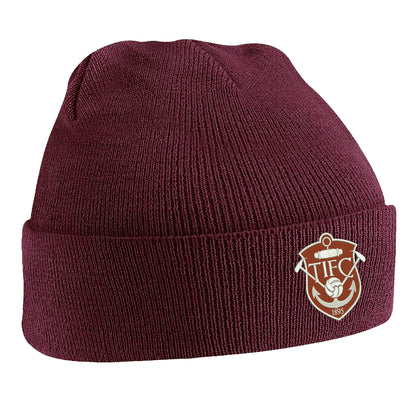 Retro Thames Ironworks FC Embroidered Beanie Hat