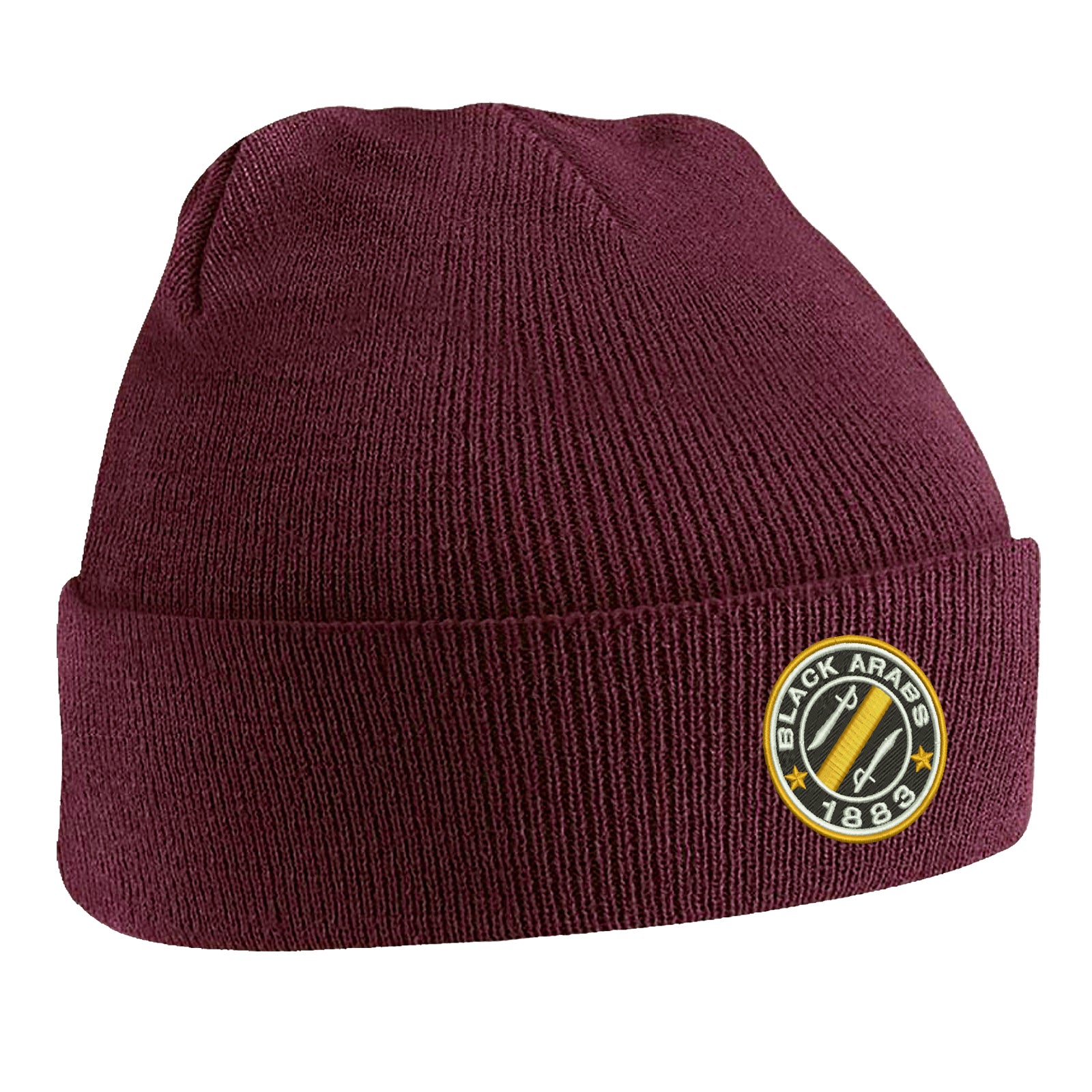 Black Arabs Embroidered Beanie Hat