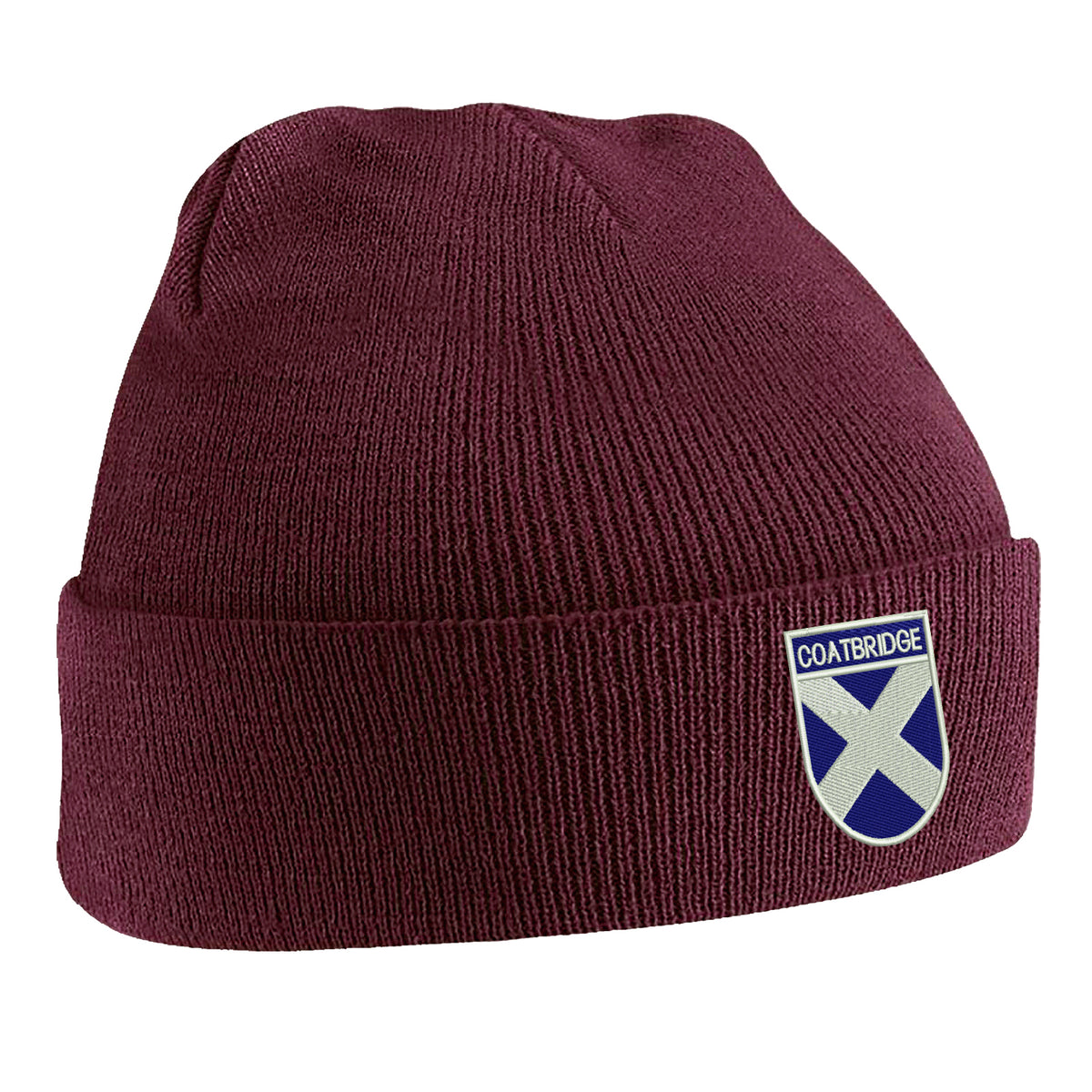 Coatbridge Flag of Scotland Shield Beanie Hat