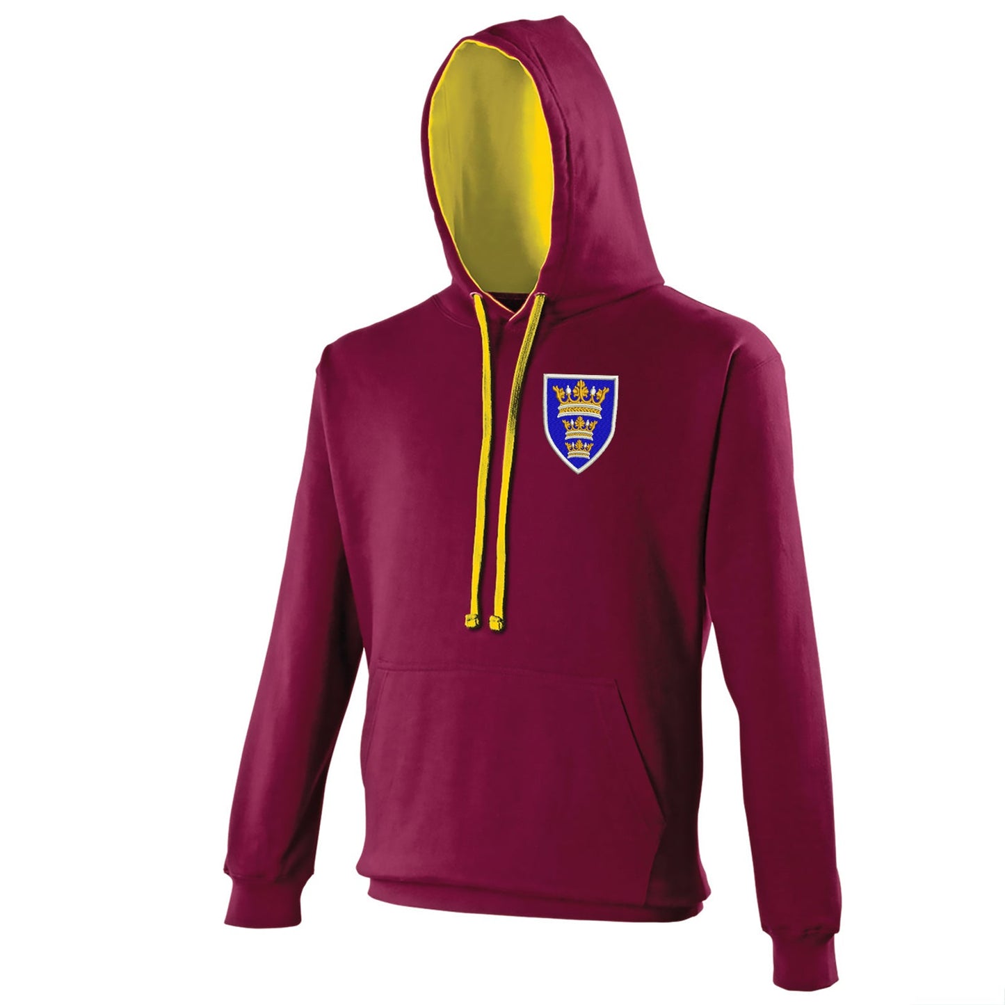 Retro Hull 1935 Embroidered Contrast Hoodie