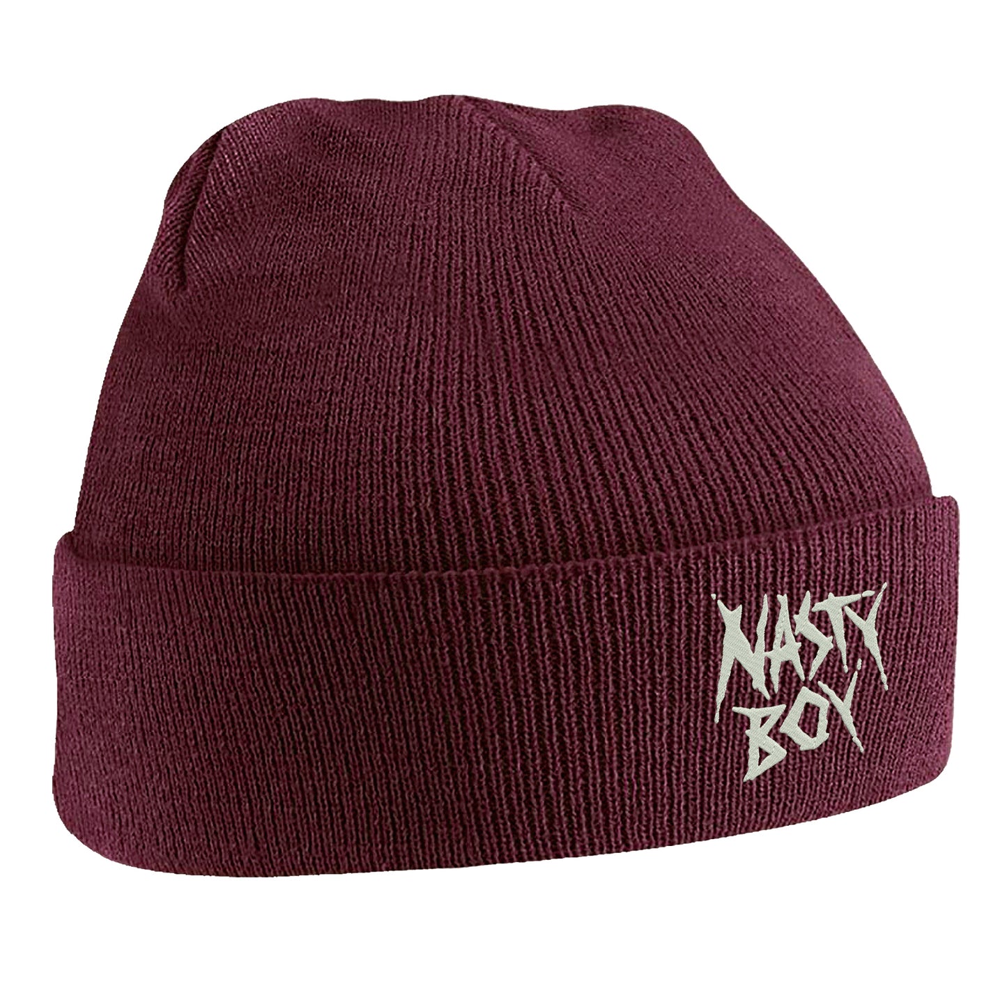 Nasty Boy Embroidered Beanie Hat