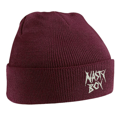 Nasty Boy Embroidered Beanie Hat