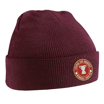 Retro Swindon Town Football League Cup Winners 1969 Embroidered Beanie Hat
