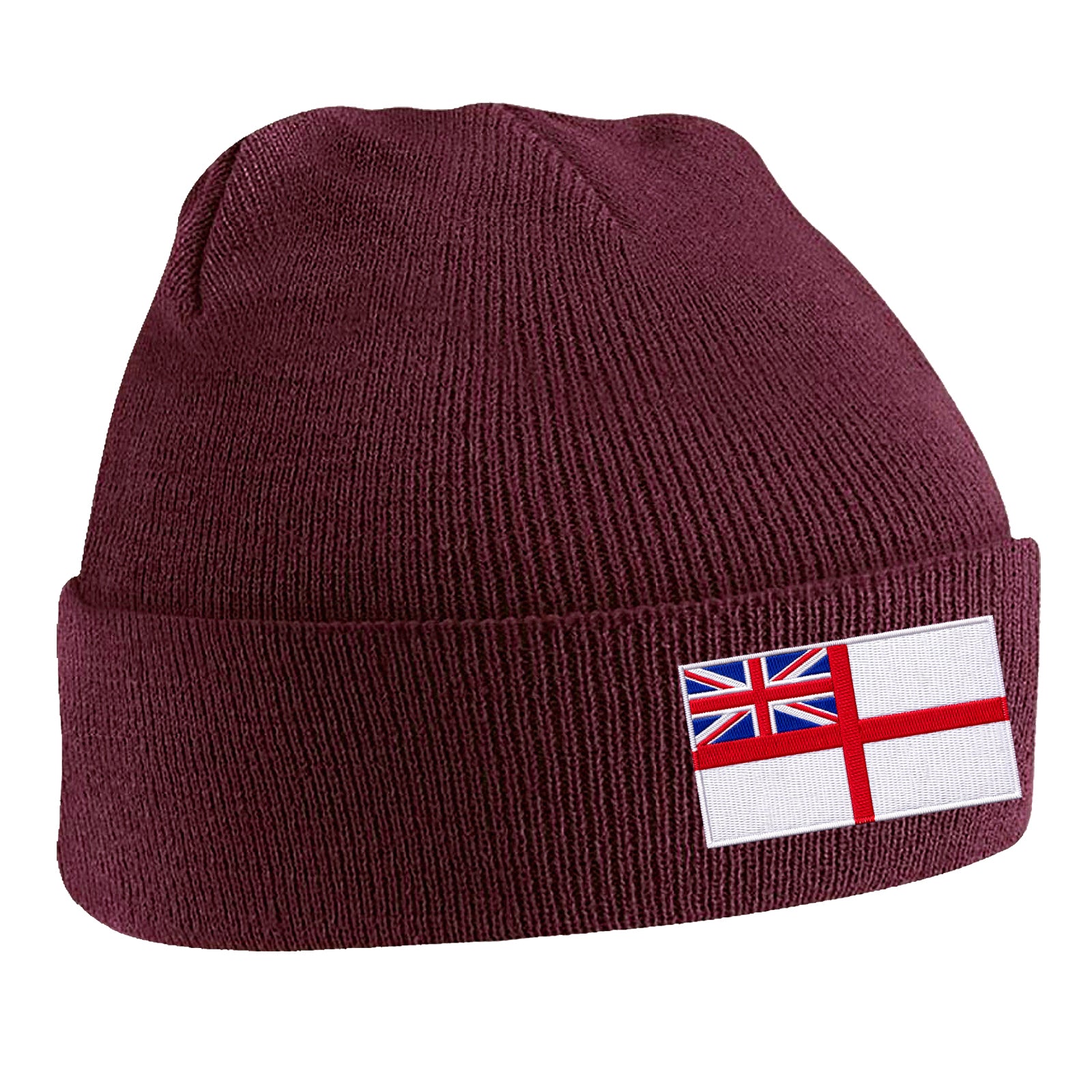 Royal Navy White Ensign Flag Beanie Hat