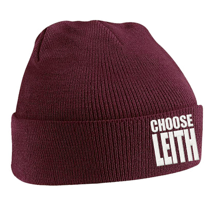 Hibs FC Choose Leith Football Beanie Hat 