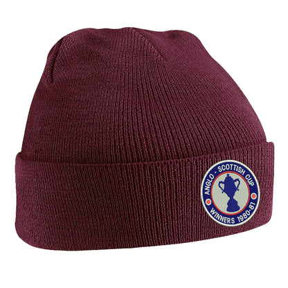 Retro Chesterfield Anglo-Scottish Cup Winners 1981 Embroidered Beanie Hat