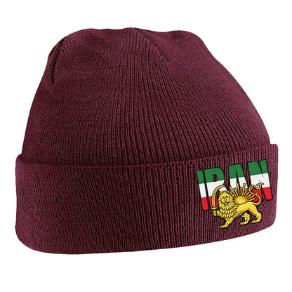 Iran Flag Beanie Hat