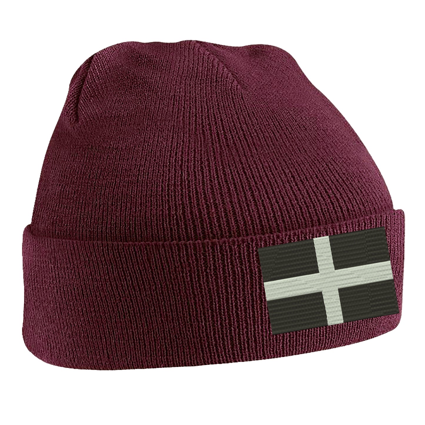 Saint Piran’s Flag Cornwall Beanie Hat 