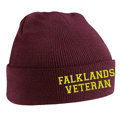 Falklands Veteran Embroidered Beanie Hat