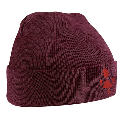 Retro Tamworth Three Time Birmingham Senior Cup Winners Embroidered Beanie Hat