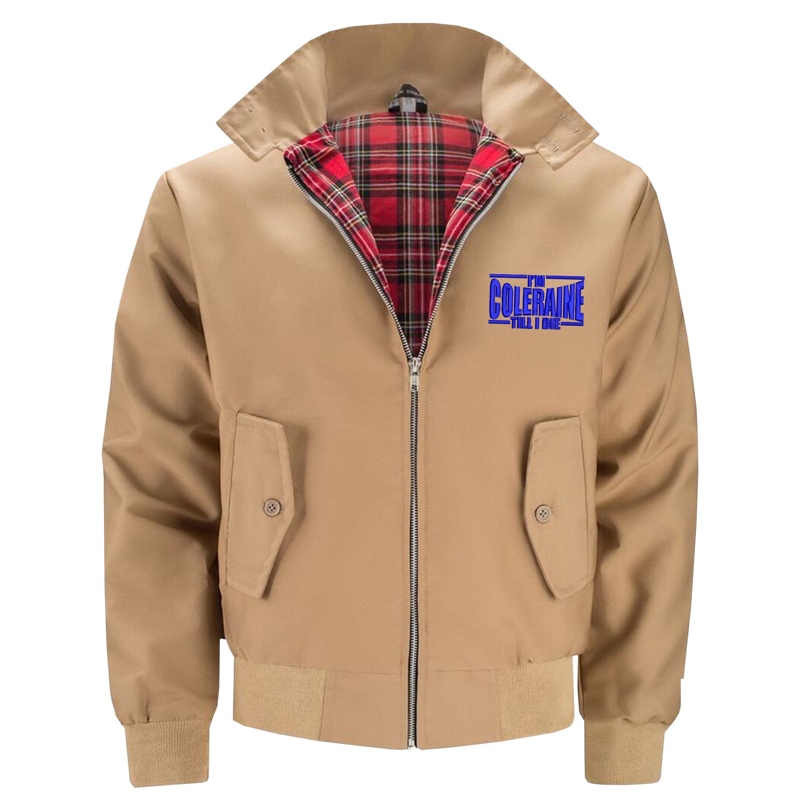 I am Coleraine Embroidered Harrington Jacket