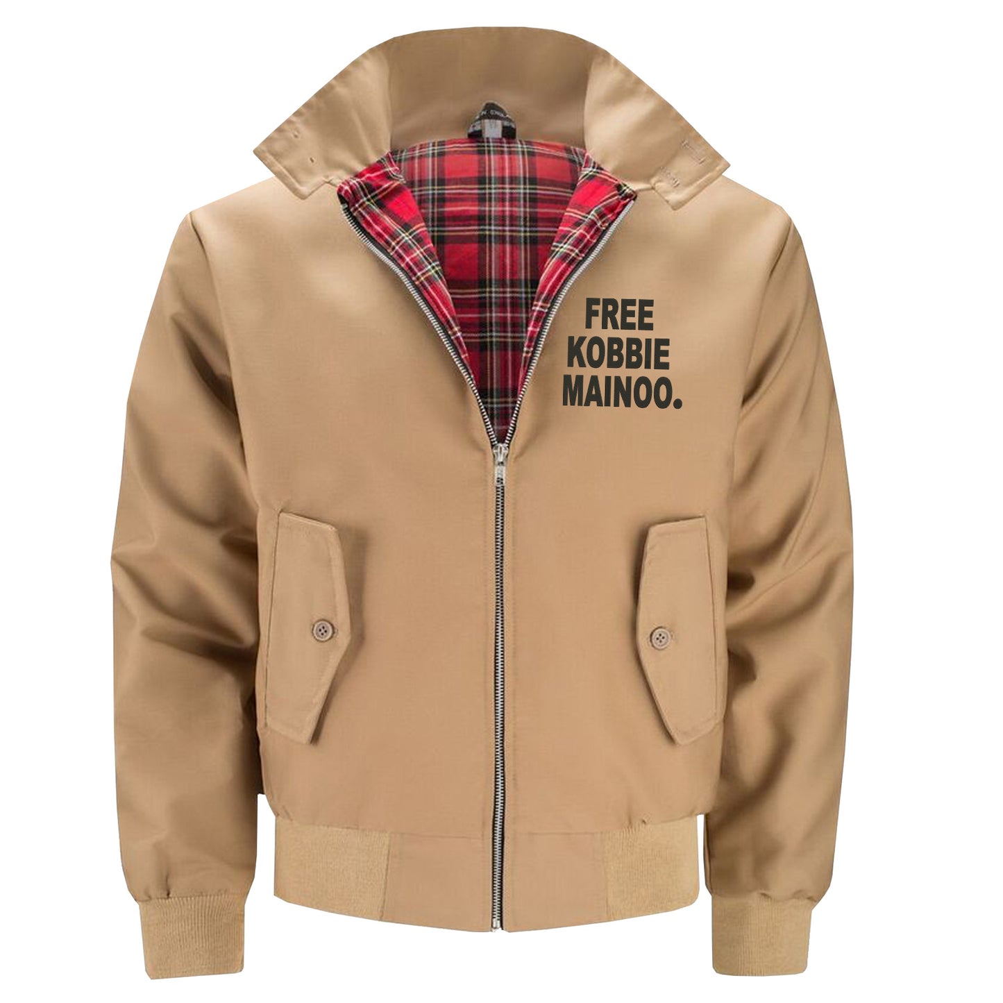 Free Kobbie Mainoo Embroidered Classic Harrington Jacket