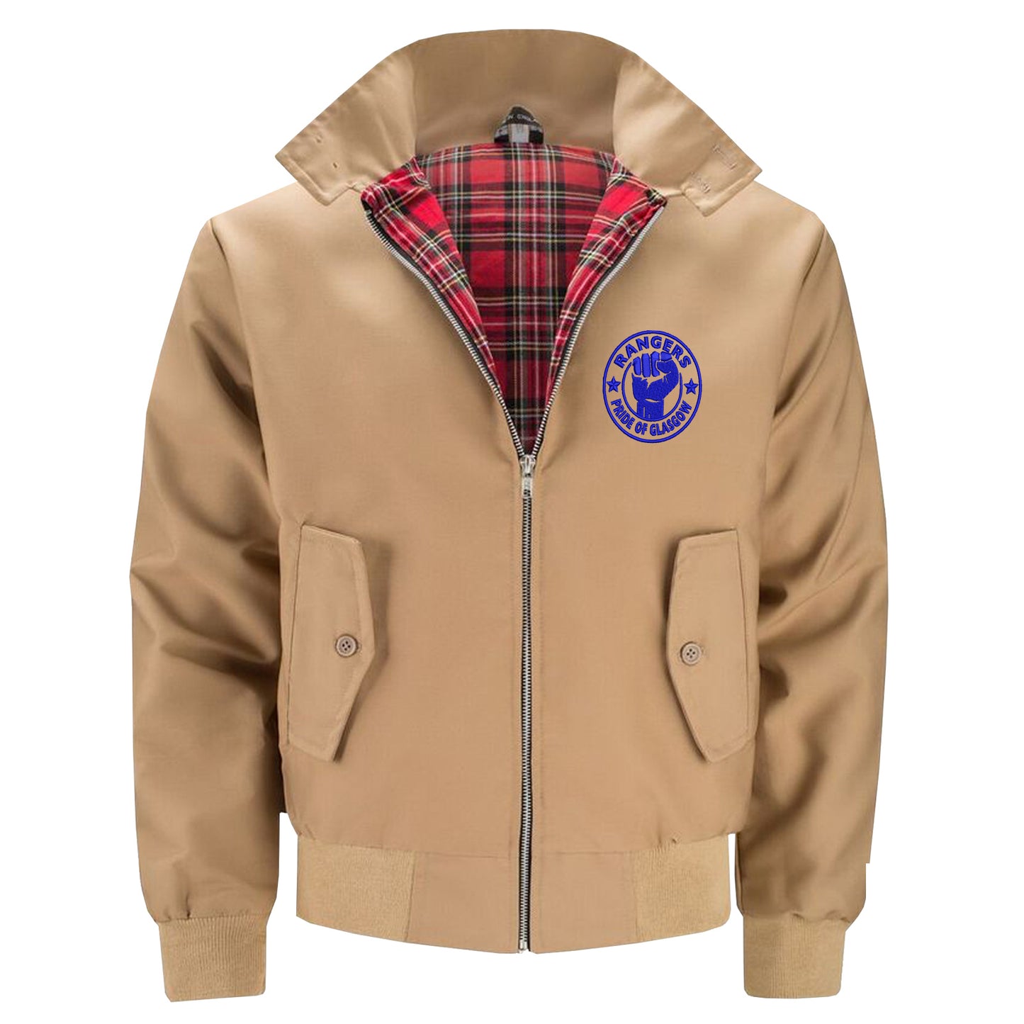 Rangers Pride of Glasgow Embroidered Classic Harrington Jacket