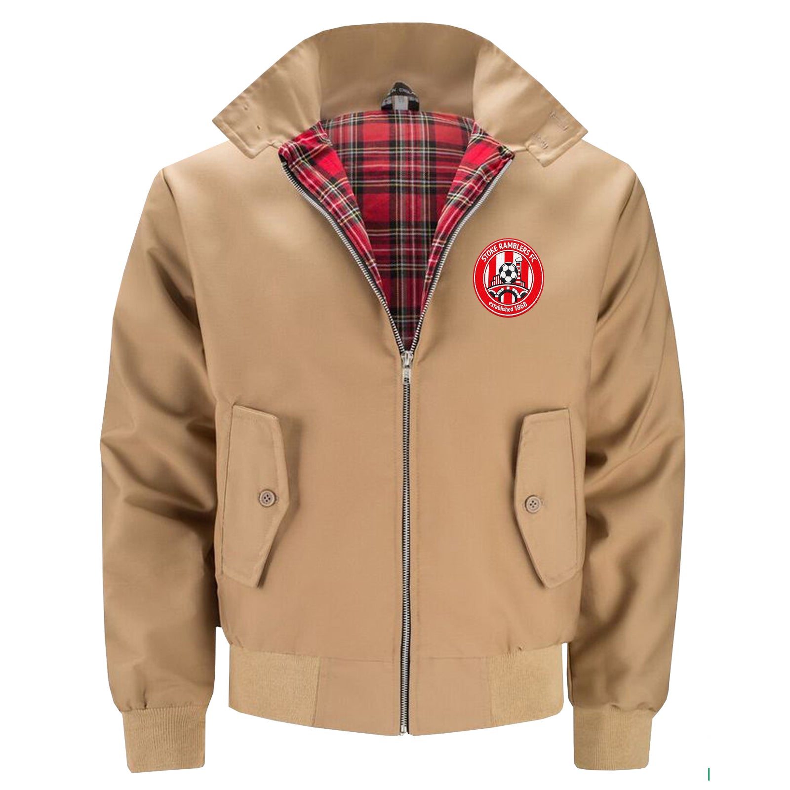 Retro Stoke City Football Jacket Mens