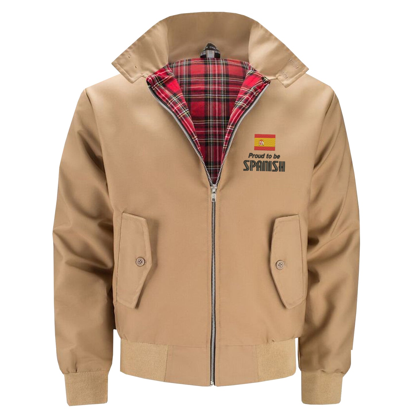 Proud to be Spanish Embroidered Classic Harrington Jacket