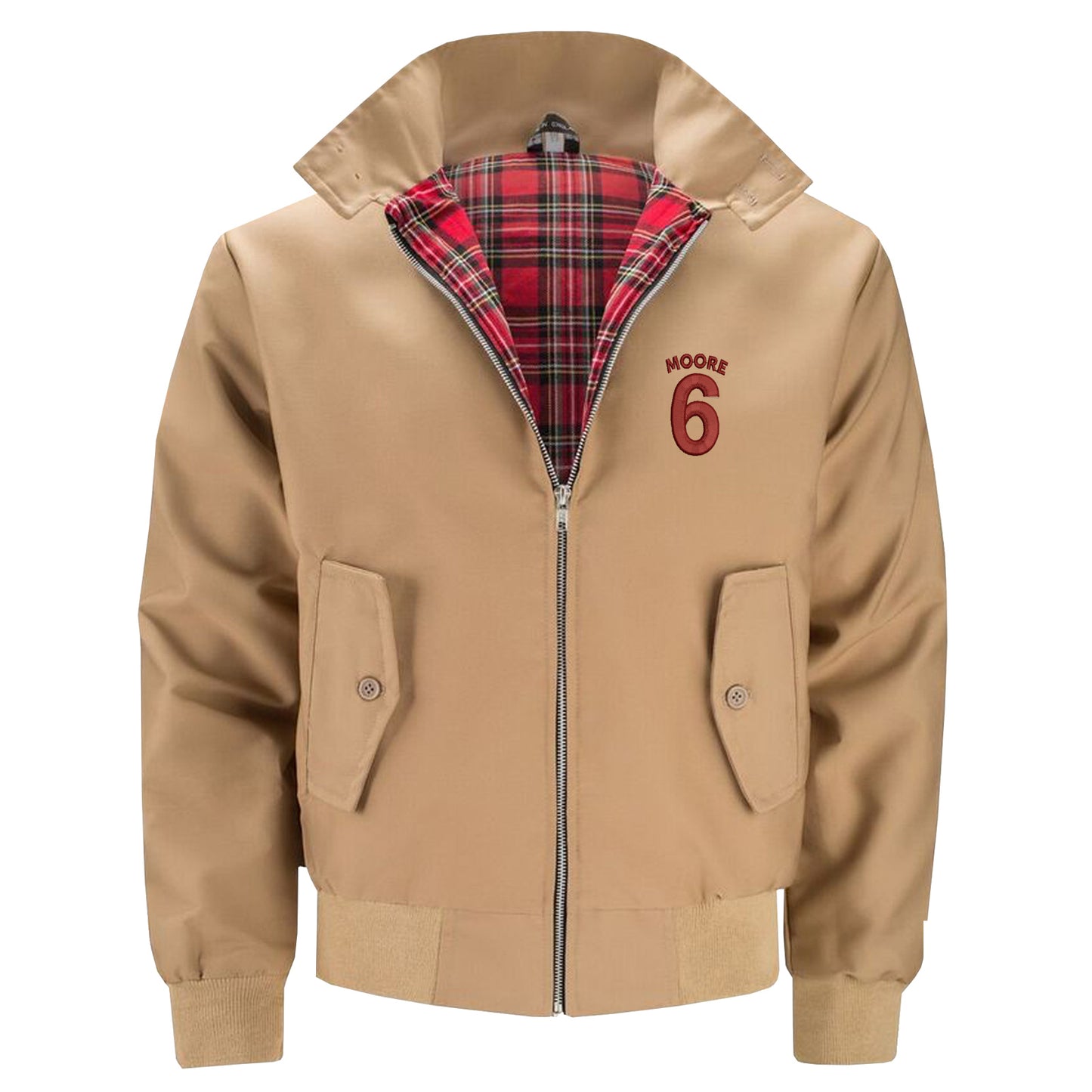 Moore 6 Embroidered Classic Harrington Jacket