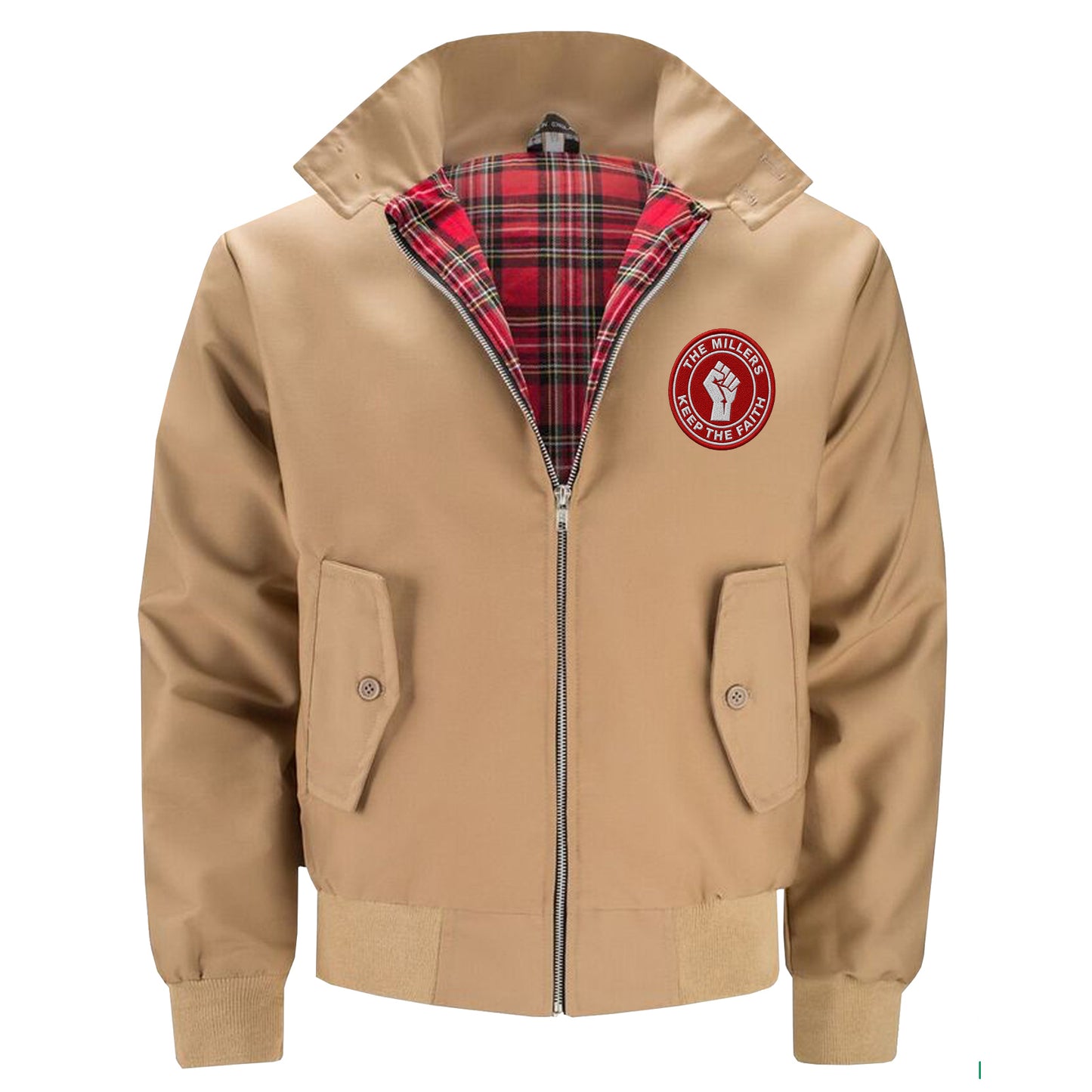 The Millers Keep The Faith Embroidered Classic Harrington Jacket