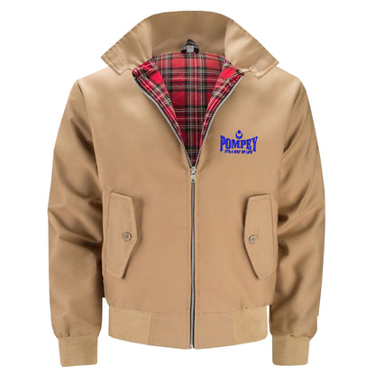 Pompey It's a Way of Life Embroidered Classic Harrington Jacket
