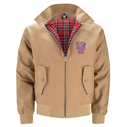 Macho Man Embroidered Classic Harrington Jacket