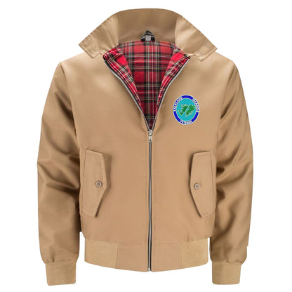 Falkland Islands Veteran Embroidered Classic Harrington Jacket