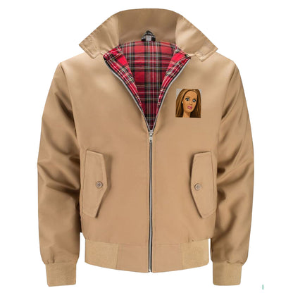 Funny Distressed Doll Face Meme Jacket Mens