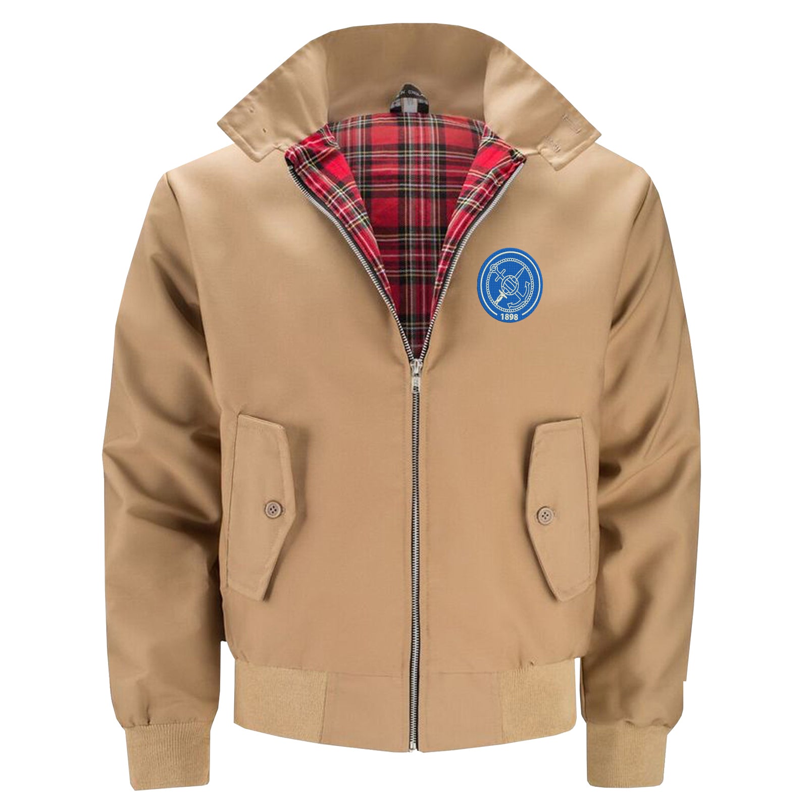 Retro Portsmouth Football Jacket Mens