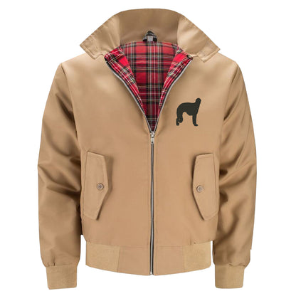 Borzoi Embroidered Classic Harrington Jacket