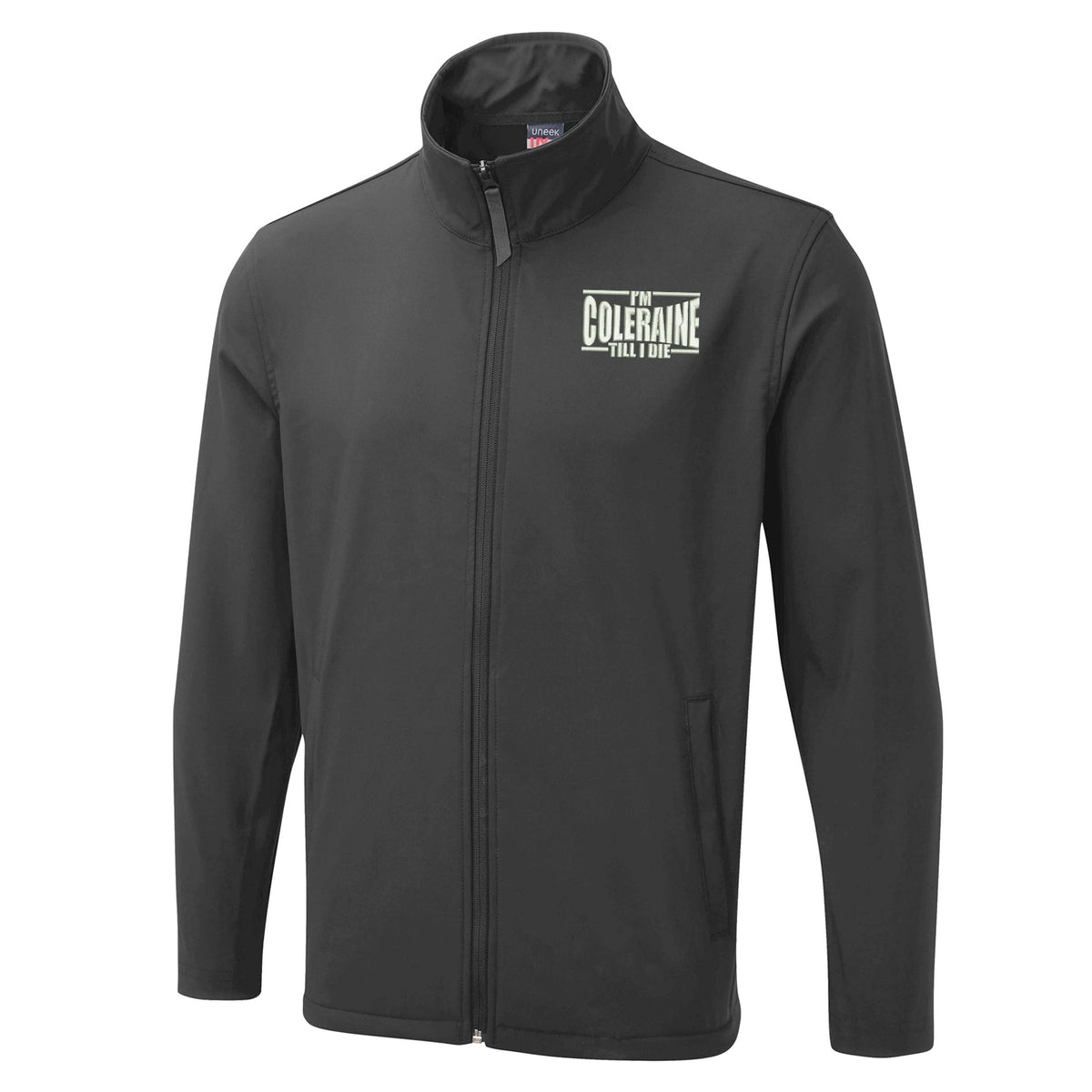 I am Coleraine Embroidered Soft Shell Jacket