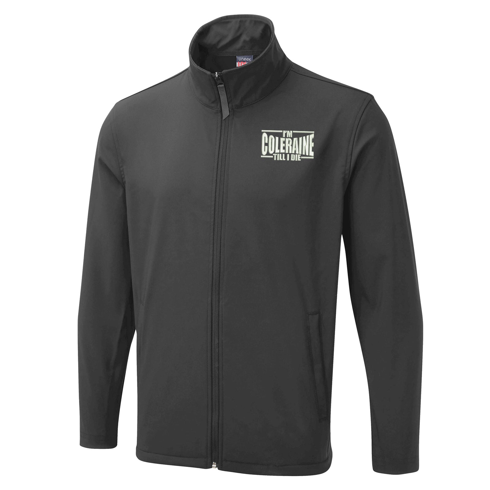 I am Coleraine Embroidered Soft Shell Jacket
