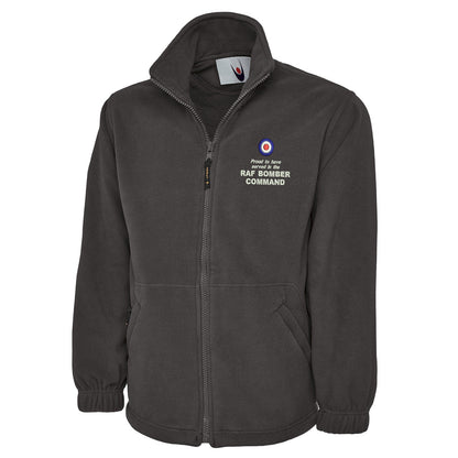 Proud to Have Served in The RAF Bomber Command Embroidered Premium Fleece