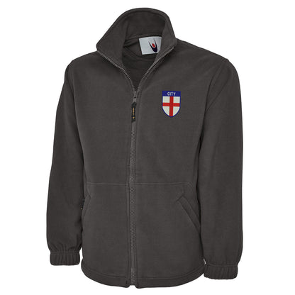 City Flag of England Shield Premium Fleece Jacket