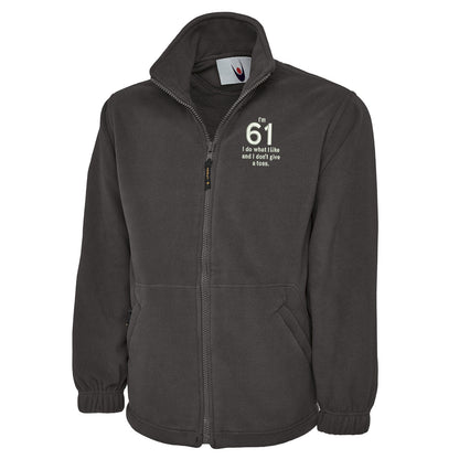 61st Birthday Fleece Jacket