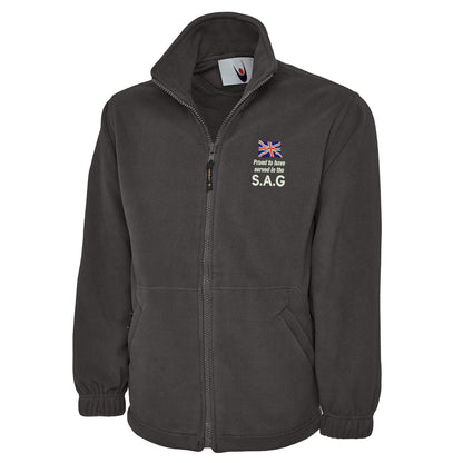 Proud to Have Served in The SAG Embroidered Premium Fleece