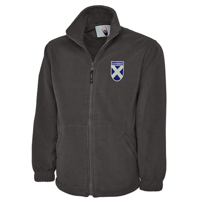 Coatbridge Flag of Scotland Shield Premium Fleece Jacket