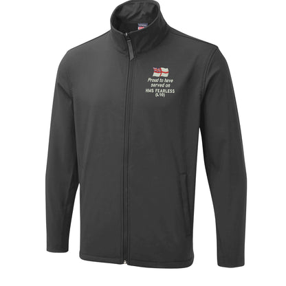Proud to Have Served on HMS Fearless (L10) Lightweight Soft Shell Jacket