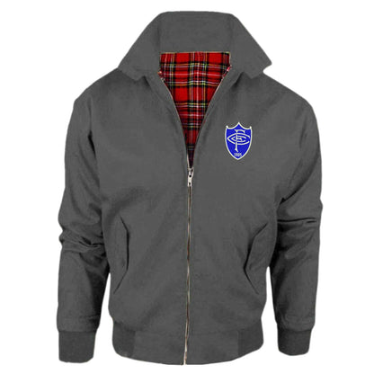 Retro Aston Martin 1920 Embroidered Classic Harrington Jacket
