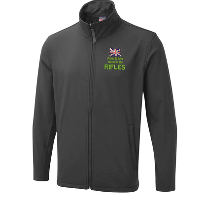 Proud to Have Served in The Rifles Embroidered Lightweight Soft Shell Jacket