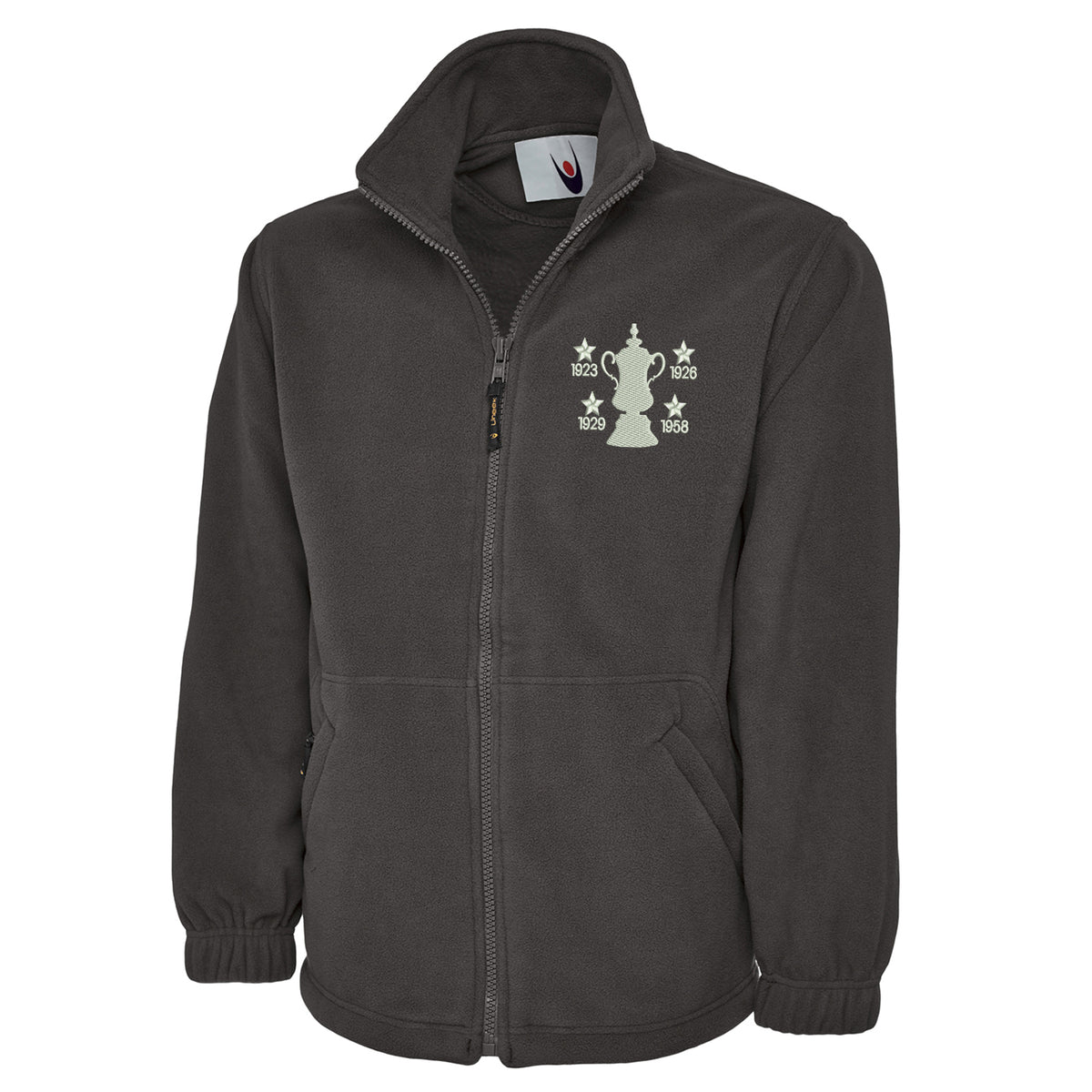 Retro Bolton Four Time Cup Winners Premium Fleece Jacket