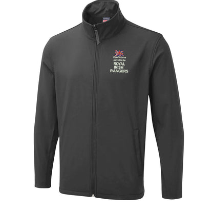 Proud to Have Served in The Royal Irish Rangers Embroidered Lightweight Soft Shell Jacket