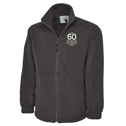 60th Birthday Fleece Jacket