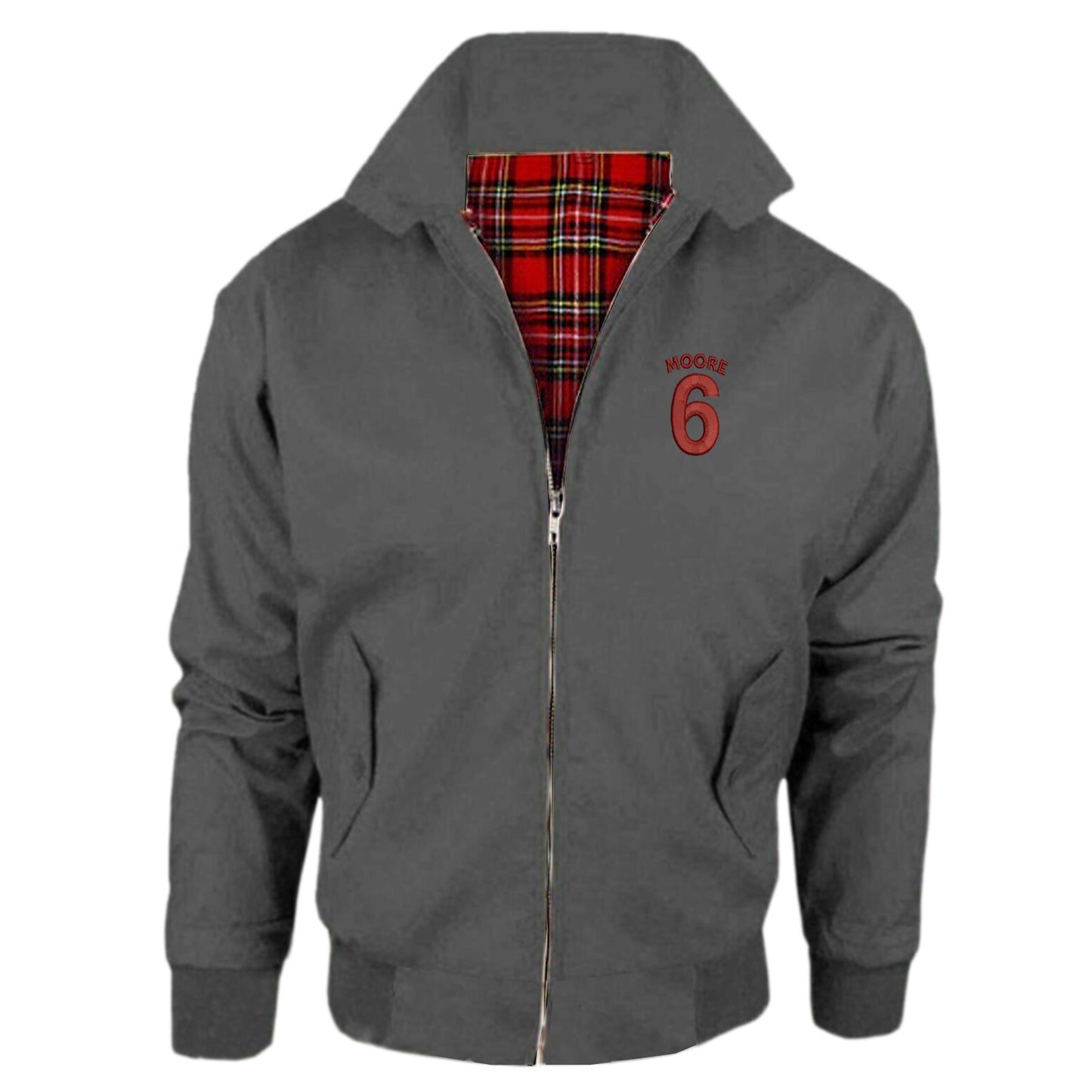 Moore 6 Embroidered Classic Harrington Jacket