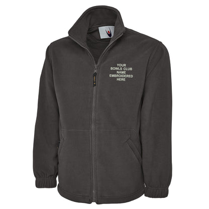 Personalised Bowls Club Embroidered Premium Fleece
