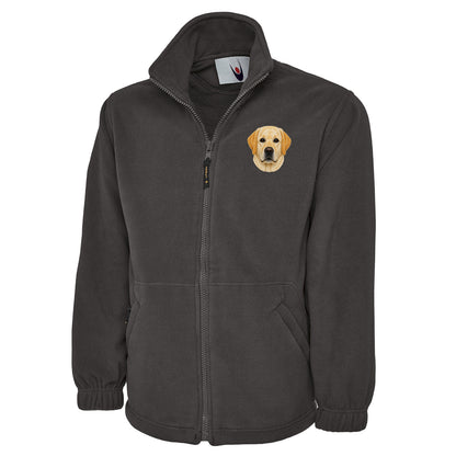 Labrador Dog Face Fleece Jacket 