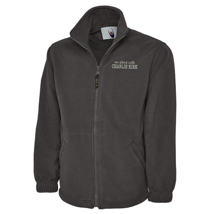 We Stand With Charlie Kirk Fleece Jacket