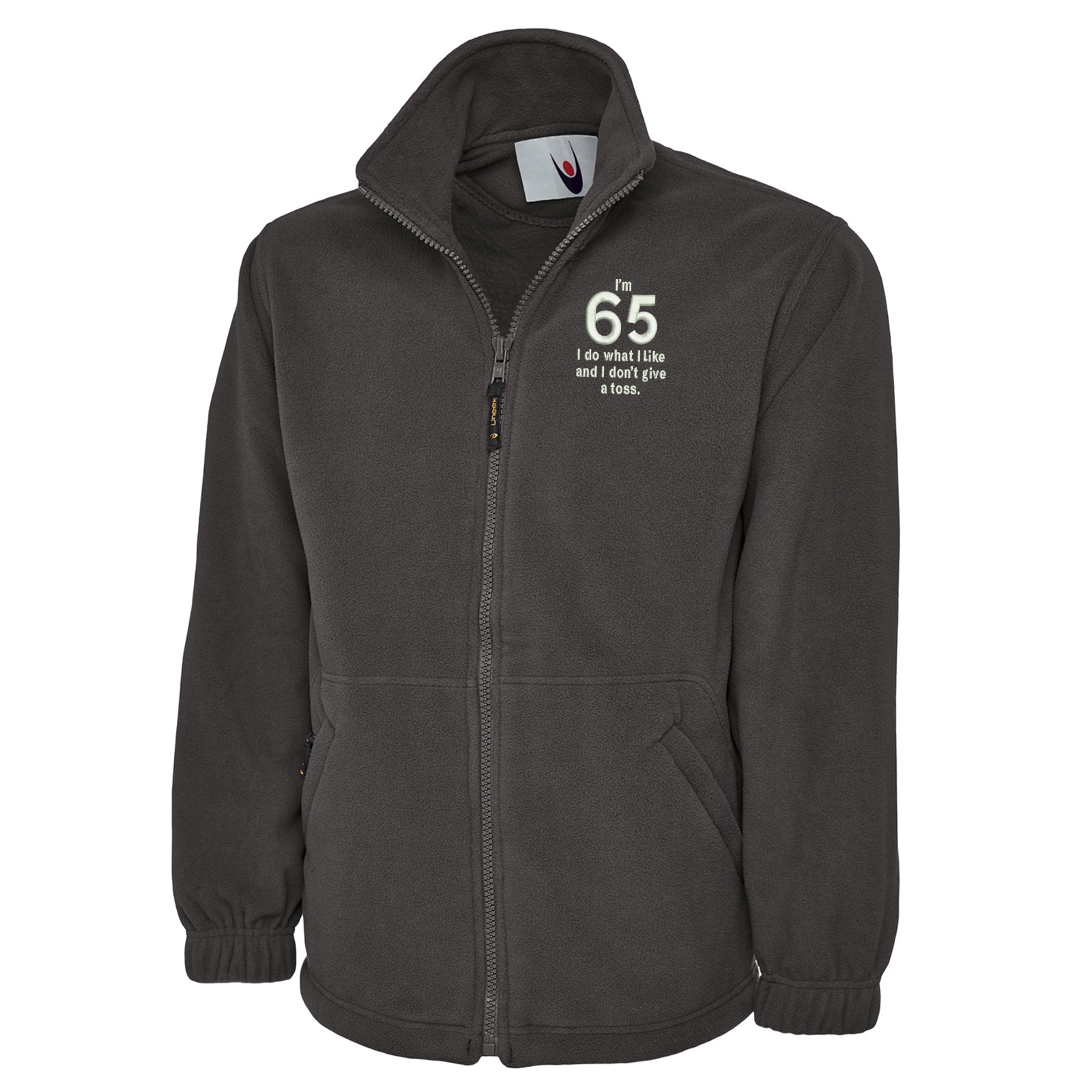 65th Birthday Fleece Jacket