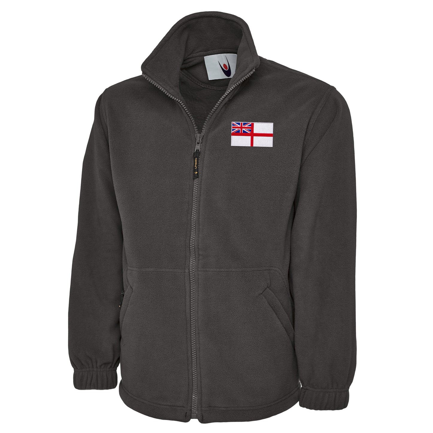 Royal Navy White Ensign Flag Fleece Jacket 
