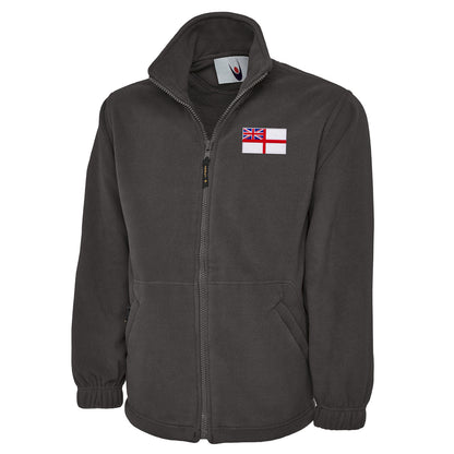 Royal Navy White Ensign Flag Fleece Jacket 