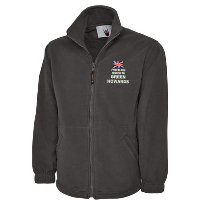 Proud to Have Served in The Green Howards Embroidered Premium Fleece