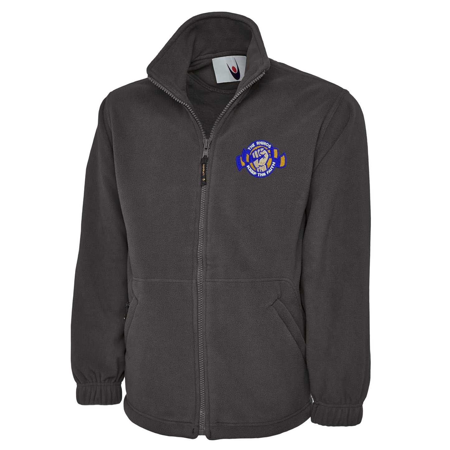 The Rhinos Keep The Faith Embroidered Premium Fleece Jacket